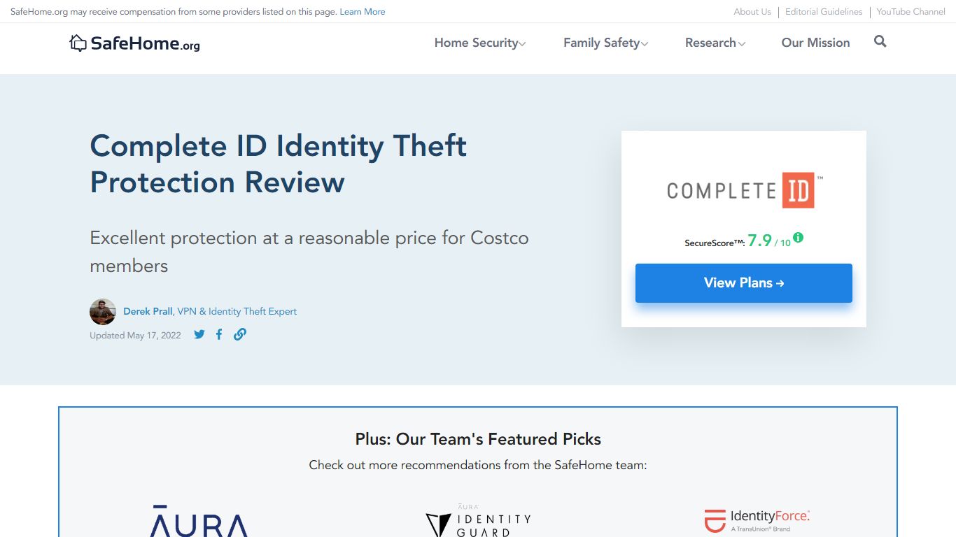 Complete ID Identity Theft Protection Review for 2022 - SafeHome.org