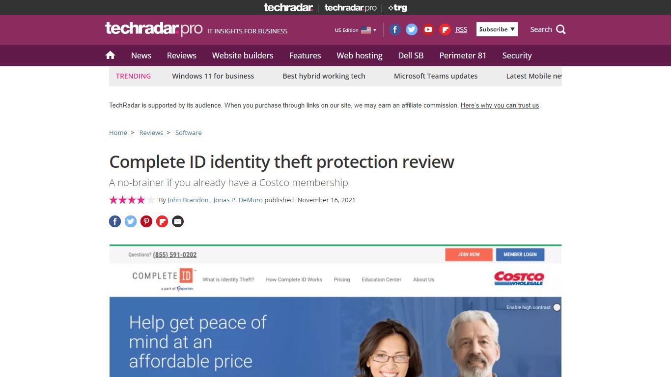 Complete ID identity theft protection | TechRadar